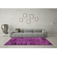 thumbnail image 3 of Ahgly Company Indoor Rectangle Abstract Purple Modern Area Rugs, 2' x 4', 3 of 4