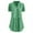 Green, variant on Womens Blouse,Fashion Women Casual Plus Size Lace Solid Short Sleeves V-Neck Shirt Blouse Tops