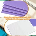 thumbnail image 3 of 6 Pack A6 Notebook, A6 Journal Mini Notebook Pocket Kraft Memo Notepads Lined Sketchbook Small 3.5x5.5 Inch 30 Sheets for Men Women Office Supplies Purse Travelers, Purple, 3 of 6