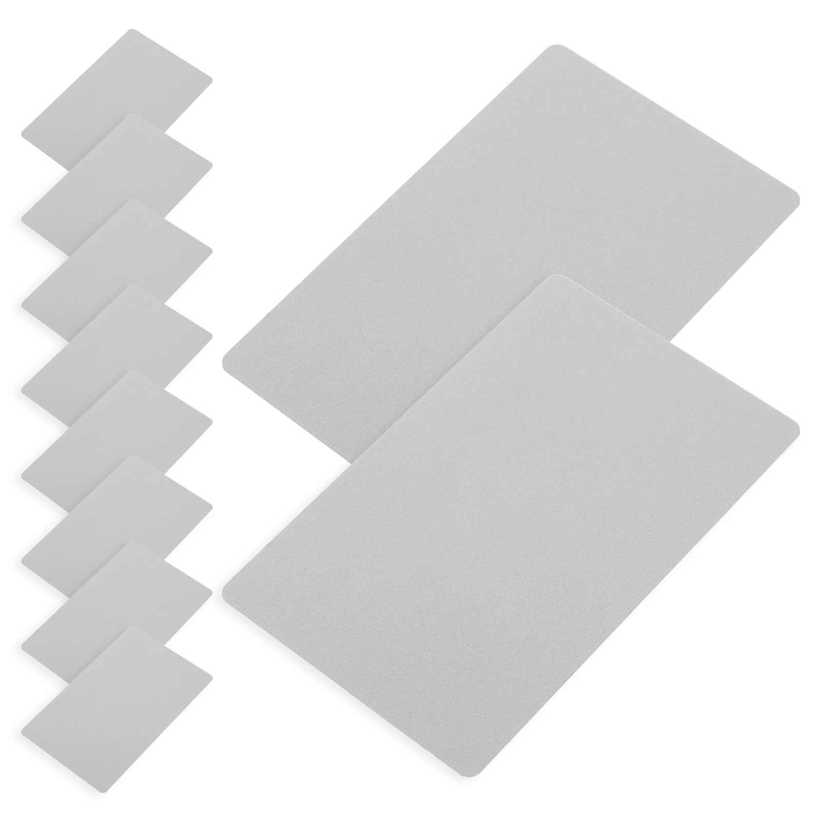 ADDHAT  20 pcs Engraving Business Cards Sublimation Metal Blank Cards Products