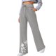 thumbnail image 1 of Gibobby pantalones de hombre Pantalones largos de mujer con bolsillos, pantalones deportivos informales, pantalones con cordón de cintura alta, pantalones de pierna recta, pantalones suaves（Gris， XXL), 1 of 5