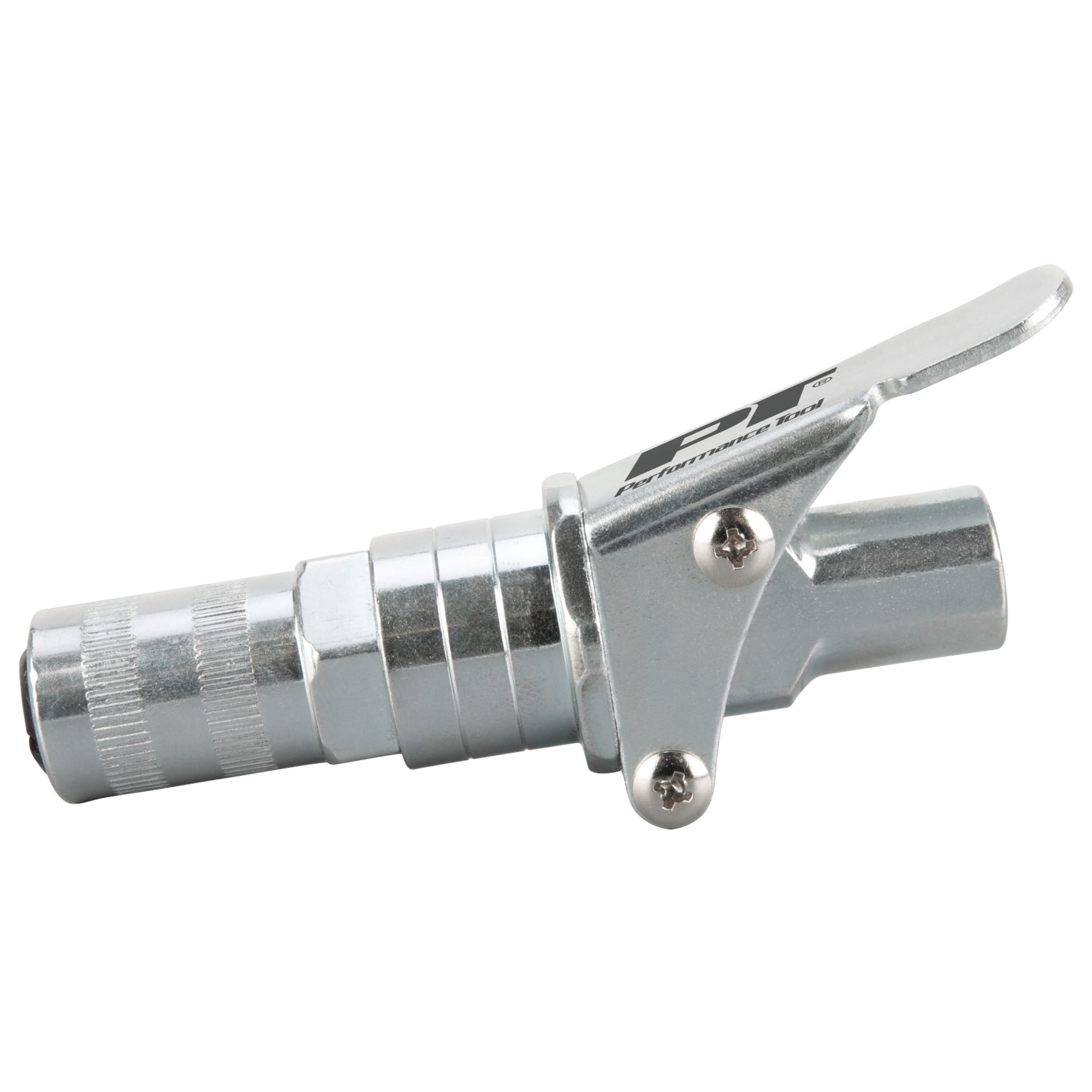 Performance Tool W54238 Heavy Duty Grease Coupler for Grease Guns, 12,000 PSI, Zinc Coated Alloy Steel, Smooth Retraction Mechanism, 1/8 NPT