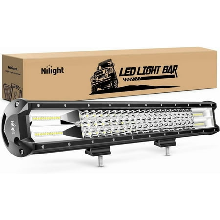 Condition photo showing New/Like New for Nilight LED Light Bar 26inch 360W Flood Spot Combo Triple RoW Driving Lamp Roof Bumper off Road LED Work Lights Pods for Van Camper Wagon Car Pickup Golf Cart ATV UTV SUV Truck Boat 4x4