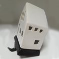 thumbnail image 3 of HOLIDAY TIME 6INCH CERAMIC WHITE HOUSE STOCKING HOLDER, 3 of 3