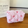thumbnail image 2 of Bolsa de maquillaje ZUNUONUO Coquette de algodón con organizador acolchado para mujer, 2 of 6
