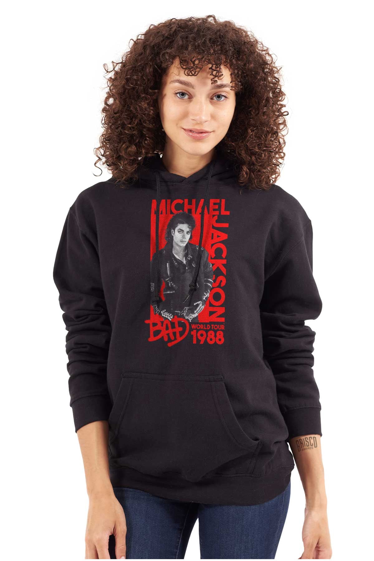 Michael Jackson Bad World Tour 1988 Graphic Pullover Hoodie Brisco