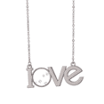 thumbnail image 1 of Collier Pendentif Empreinte de Patte Chat Animal Gris, 1 of 3