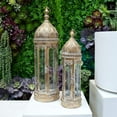 thumbnail image 2 of Julien Luxurious Iron Glass Lanterns (Set of 2), 2 of 7