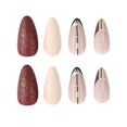 thumbnail image 1 of EIMELI 24pcs Dark Red Artificial Nails Safe And Durable Fake Nails for Professional Nail Salon Glue, 1 of 9