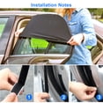 thumbnail image 6 of TSV Anti-Mosquito Sunscreen, Automotive Window Shades, Black, 10.6 x 6.6 x 2.3", 6 of 6