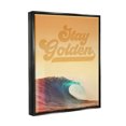 thumbnail image 4 of Stupell Industries Stay Golden Beach Waves Nature Painting Black Floater Framed Art Print Wall Art, 25 x 31, 4 of 10