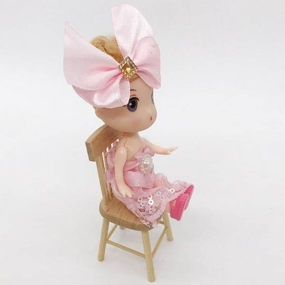 Dollhouse Chairs, Miniature Wooden Dining Chair Dollhouse Furniture Doll House Accessories And Furniture Dollhouse Living Room Furniture for 1:12 Doll House Accessory