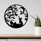 thumbnail image 2 of Decoración de pared de metal con diseño de gatos, color negro, 2 of 9