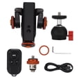 thumbnail image 2 of 3 Wheel Camera Dolly, Aluminum Alloy Ballhead Inbuilt 1800mAh Battery Camera Dolly 3 Gears  for Filming, 2 of 7