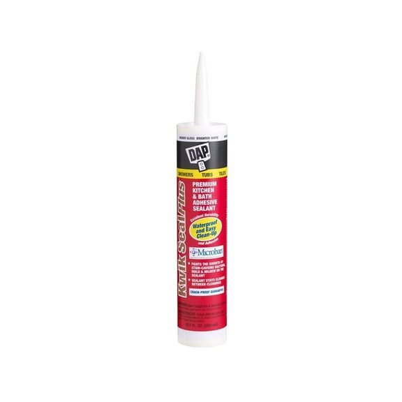 Dap 18510 White Kwik Seal Plus Premium Kitchen & Bath Adhesive Caulk