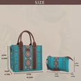 thumbnail image 3 of JUNWELL Ensemble de 2 Pcs Sac Cartable à Poignée Supérieure d'Inspiration Vintage - Sac à Bandoulière Rétro Bohème pour Femmes avec Design Classique, Tissu Doux et Intérieur Spacieux - Parfait pour un Usage Quotidien, 3 of 6