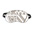 thumbnail image 1 of Black White Baroque Art Lion Shield Pattern Sleep Eye Shield Soft Night Blindfold Shade Cover, 1 of 4