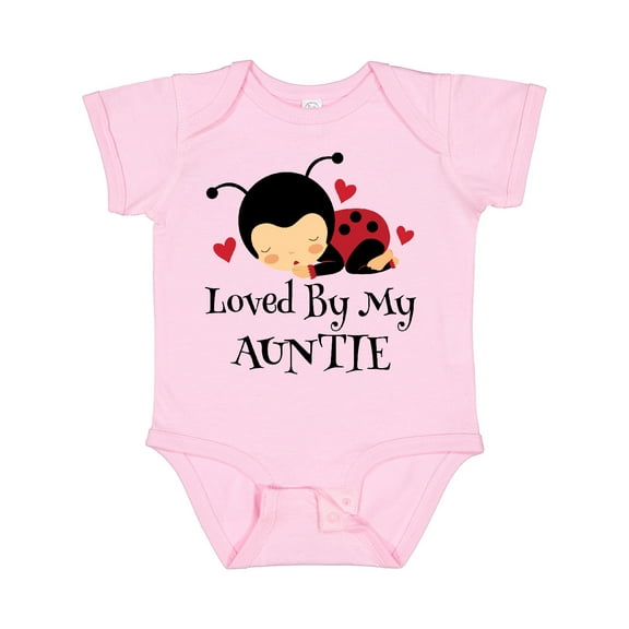 Inktastic Loved by My Auntie Ladybug Boys or Girls Baby Bodysuit