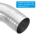 thumbnail image 4 of Uxcell 1 1/2in Sanitary Hose Barb Fitting, 90 Degree Elbow Hose Barb Pipe Fitting Single End Hose Barbed 304 Stainless Steel for Brewery Winery Food, 4 of 6