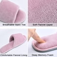 thumbnail image 3 of DL Open Toe House Slippers For Women Indoor Memory Foam Ladies Bedroom Slipper, 3 of 6