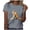 Gray, variant on Womens Tops Monkey Graphic Print Solid Tee Crew Neck Short Sleeve Loose Summer Shirts Green