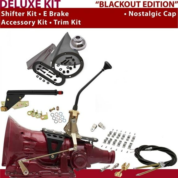 American Shifter 4L80E Shifter Kit 10 in. E Brake Cable Clamp Clevis Trim Kit for D7BDF