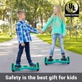 thumbnail image 6 of SISIGAD Bluetooth Hoverboard with LED Lights, 6.5 In. Hover Board Self Balancing Scooter, Suit for Adults and Kids, Green, 6 of 9