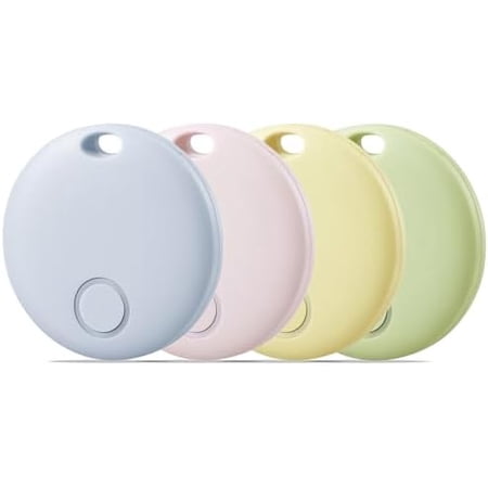 Air Tracker-4 Pack Smart Tag, Luggage Tracker Works with Apple Find My (iOS Only), Item Finder for Key, Backpack, Wallet, IP67 Waterproof