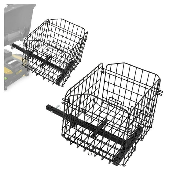 Hecasa Mobility Scooter Rear Storage Basket – Waterproof Foldable Design with Universal 1" Hitch System Fitment