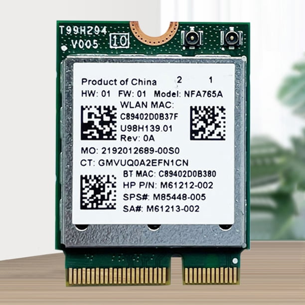 Tarjeta de red NFA765 compatible con tarjeta adaptadora de módulo inalámbrico Win10 Win11 2,4G/5G/6G Barbie Nuevos Originales