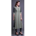 thumbnail image 3 of Bimba Rayon Printed StraightÂ&nbsp;Long KurtisÂ&nbsp;For Women Panel Kurta Summer Tunic, 3 of 6