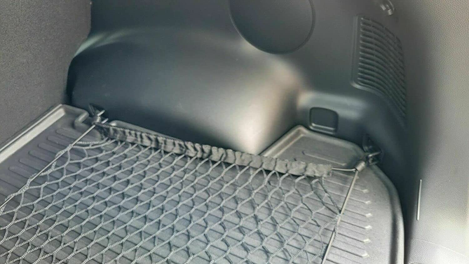 Organizador de baúl con red EACCESSORIES EA para KIA SPORTAGE 2017-2023, estilo piso, red de carga para SUV, organizador de baúl de malla elástica premium, almacenamiento para vehículo, compatible con KIA SPORTAGE 3