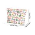 thumbnail image 3 of Linnome Handheld Makeup Bag Portable Handheld Bag Middle Bag High Beauty Small Fresh Lipstick Change Storage Bag in Multicolor, 3 of 6
