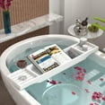 thumbnail image 3 of Wooden Bathtub Tray Caddy, 3 of 5