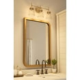 thumbnail image 6 of Kenroy Home Delgado 21'' Vanity Light 3-Light Wall Light Fixture Transitional Table Light Fixture for Bathroom, Hallway, or Office, Antique Brass, 6 of 7