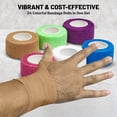 thumbnail image 5 of MEDca Self Adherent Cohesive Wrap Bandages, 1" x 5 Yds, 24 Count (Pack of 1), 5 of 10
