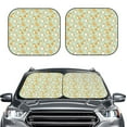 thumbnail image 2 of Bingfone Dog And Flower Windshield Sun Shade 2-Piece Foldable Car Front Window Sunshade for Most Sedans SUV Truck - Medium, 2 of 7