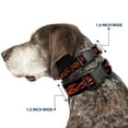 thumbnail image 2 of Buckle-Down Pet Collar, Dog Collar Plastic Buckle, Flame Orange, 7 to 8.5 Inches 0.5 Inch Wide, 2 of 8