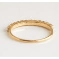 thumbnail image 4 of 14k Gold dainty pearl ring, pearl stacking band ring, pearl eternity wedding band, june birthstone, promise ring, christmas gift for mom, 4 of 4