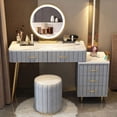 thumbnail image 2 of Modern Minimalist Dressing Table Mirror White Dressing Table Multi-functional Integrated Muebles De Dormitorio Bedroom Furniture My Lux Decor Round, 2 of 65