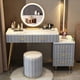 thumbnail image 2 of Modern Minimalist Dressing Table Mirror White Dressing Table Multi-functional Integrated Muebles De Dormitorio Bedroom Furniture My Lux Decor Round, 2 of 65