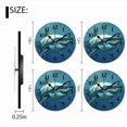 thumbnail image 7 of 10 Inch Wall Clock Battery Operated Square Clock for Office, Kitchen, Outdoor, Living Room, Angry Great White Shark In The Sea, 7 of 7