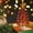 B, variant on Crystal Christmas Tree Figurine with Warm LED Lights 12.6in Sparkling Glass Tabletop Decor for Home Office Mantel Elegant Gift for Collectors Holiday Lovers