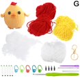 thumbnail image 1 of Pig Animals Crochet Craft Art Tool Crochet Kit Beginners Desk Topper Home Dec C2 W9V1, 1 of 9