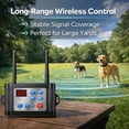 thumbnail image 4 of Wireless Dog Fence System for 2 Dogs, Rechargeable Electric Dog Containment System with LCD Display, Adjustable Warning Levels, 300M Range Invisible Pet Fence with Waterproof Training Collars, 4 of 9