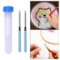 thumbnail image 3 of Embroidery Punch Needle Pen Sewing Tool Embroidery Punch Needle Kit Knitting Tool 2Pcs Needle 1Pc Tube, 3 of 8