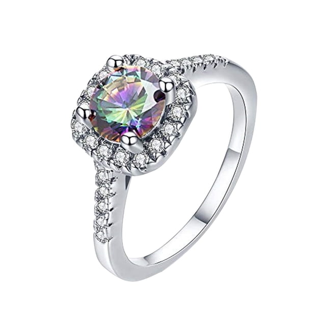 Xihbxyly Joyería de Diamantes de Imitación Brillantes, Elegante Accesorio de Aleación, Regalo Personalizado Único, Hermoso Diseño Brillante, Ideal para Bodas, Compromisos y Aniversarios de Damas.