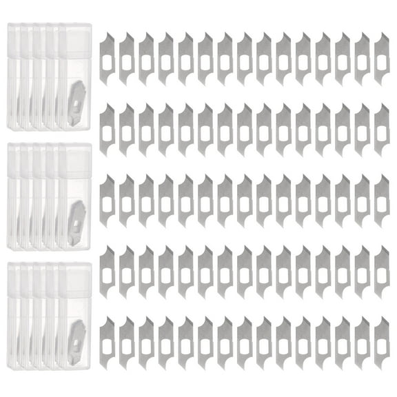 150pcs Exacto Knife Blades Compass Hobby Knife Replacement Blades Refills