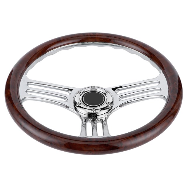 Steering Wheel Steering Wheel Replacement Car Modified Accessory Vintage Steering Wheel 3-Spoke Steering Wheel Factory For Car