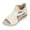 Beige, variant on Espadrilles for Women Peep Toe Wedge Sandals Suede Ankle Strap Smmmer Booties 2026 Summer Trendy Cutout Beach Shoes Black Size 7